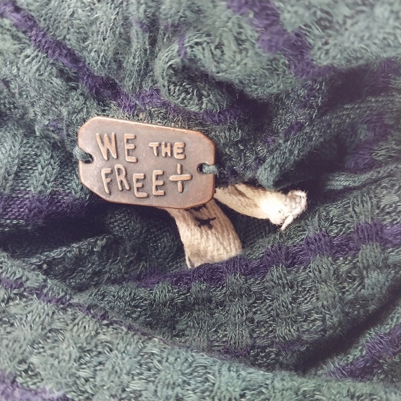 We The Free/ Free People Kristina Drippy Thermal Sweater With Raw Edges Size XS - Picture 10 of 13